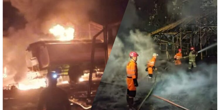 Kebakaran 2 Truk di Bogor, Kerugian Capai Rp300 Juta (foto/ist)