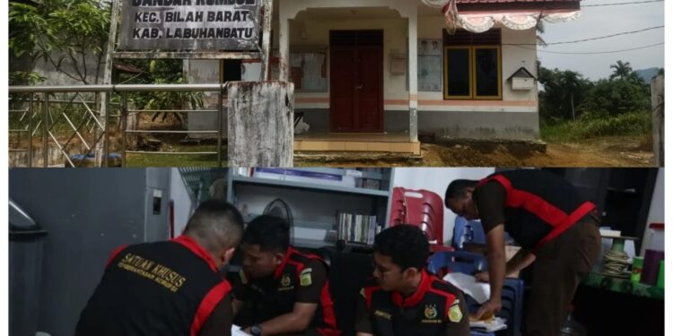 Kejari Labuhanbatu Geledah Kantor Dinas PMD dan Kades Bandarkumpul (foto/ist)