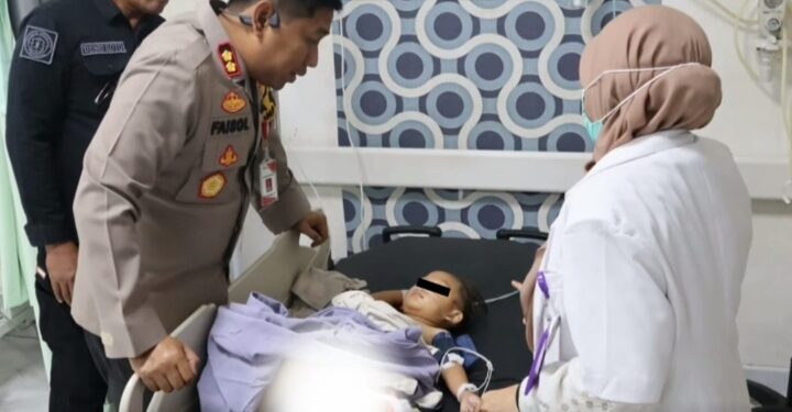 Kondisi anak yang menjadi korban penganiayaan hingga patah tulang (foto/ist)