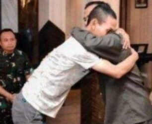 Lettu AY secara resmi meminta maaf kepada Asriandi Hamzah atas tindakan kekerasannya (foto/ist)