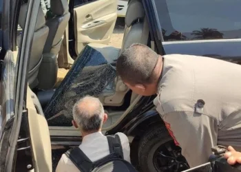 Mobil korban perampokan yang pecah (foto/ist)