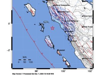 Pasaman Barat Diguncang Gempa M4,8 Sore Ini, Terasa di Sejumlah Daerah (foto/BMKG)