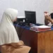 Pelaku saat diperiksa untuk memberikan keterangan (foto/doc)