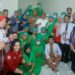 Penjabat (Pj) Gubernur Sulawesi Tenggara (Sultra), Andap Budhi Revianto, bersama staf Bedah Perdana Pintas Arteri Koroner Rumah Sakit Jantung Oputa Yi Koo (foto/Humas Pemprov Sultra)