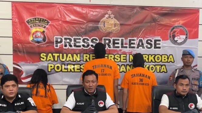 Polisi Amankan Sepasang Kekasih Pengedar Sabu di Serang (foto/doc)