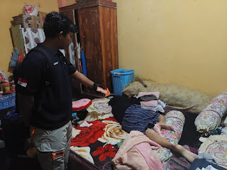 Polsek Mamasa yang melakukan oleh TKP. (foto/ist)