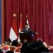Presiden Prabowo Subianto berpidato di hadapan mahasiswa Indonesia yang berkuliah di Universitas Al-Azhar, Kairo, Mesir. (foto/doc)