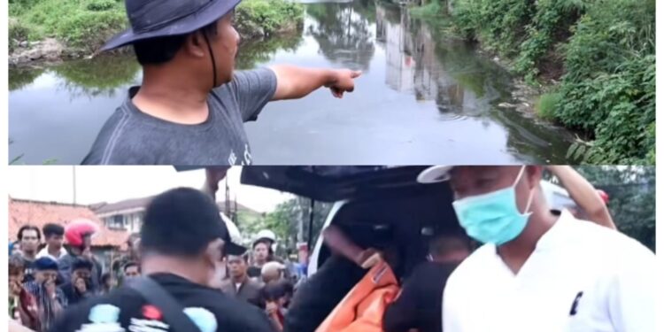 Proses evakuasi mayat.(foto/Instagram @topjabar.co)
