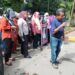 Ratusan Massa Aliansi Peduli Pendidikan Langkat Gelar Demo Didepan Polres Langkat (foto/ist)