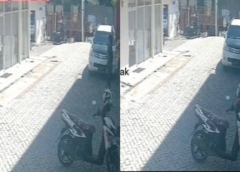 Rekaman CCTV aksi penamparan (foto/ist)