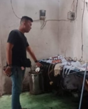 TKP ledakan yang menyebabkan teknisi meninggal dunia (foto/ist)