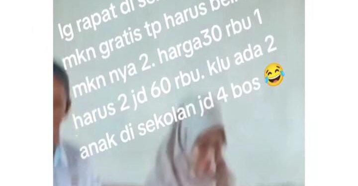 Video Pungli Kotak Makan di Sekolah (foto/TikTok)