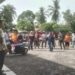 Puluhan warga Desa Lalang, Kecamatan Tanjung Pura, Kabupaten Langkat, melakukan aksi unjukrasa dihalaman Kantor Camat Tanjung Pura, Kamis (12/12/2024) sekitar pukul 10.00 WIB. (foto/ist)