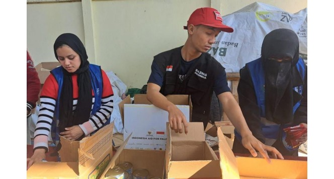 BAZNAS RI Siapkan 45.000 Paket Bantuan untuk Warga Palestina (foto/BAZNAS RI)