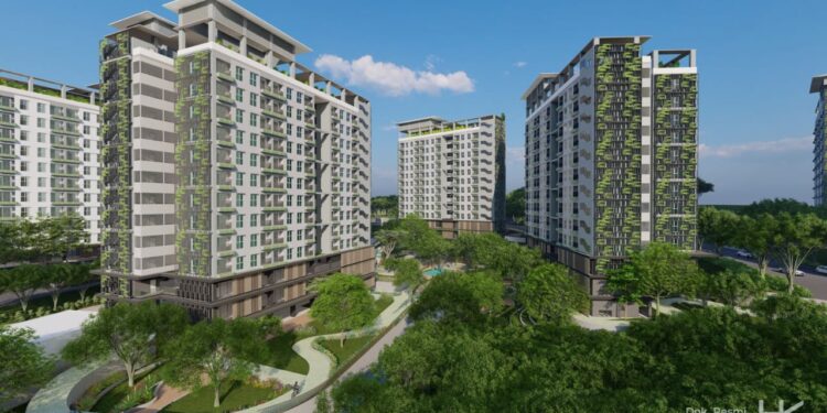 Desain rumah susun (Rusun) ASN di IKN Nusantara. (foto/dok)