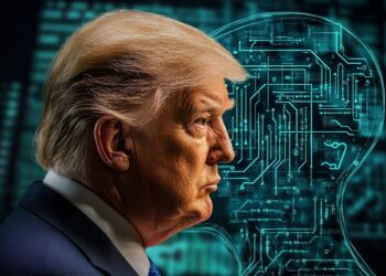 Ilustrasi Trump dan AI. (foto/net)