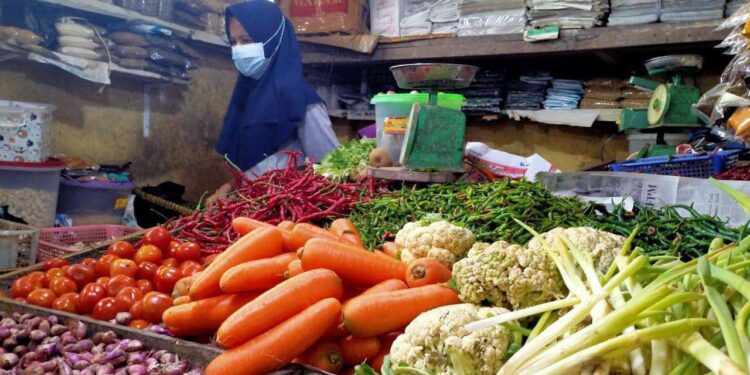 Ilustrasi, salah satu tempat berdagang di pasar Dabo Singkep, Lingga.