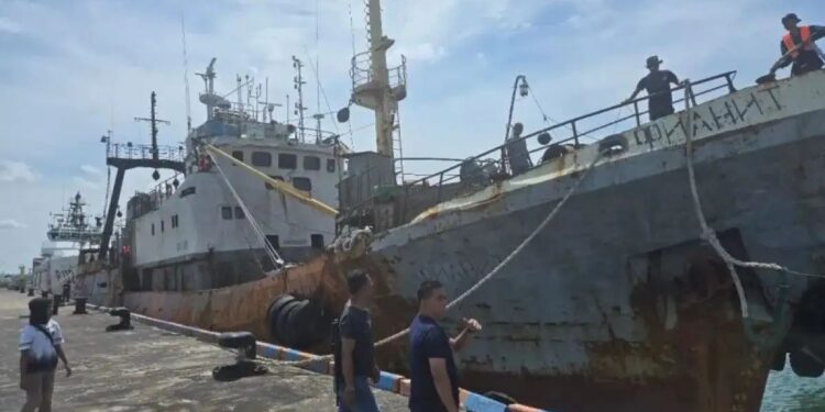 Kapal Berbendera Vanuatu Muncul di Perairan Kepri Diamankan (foto/dok)