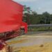Kecelakaan Beruntun di Tol Semarang-Solo, Telur Berserakan Tumpah dari Truk (foto/ist)