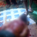 Korban yang bersimbah darah dibunuh anak kandung. (foto/dok)