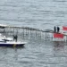 Pagar laut yang berada di pesisir bagian utara Tangerang ternyata dibangun warga. (foto/dok)
