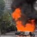 Penampakan sepeda motor yang terbakar. (foto/Instagram @mediankinian)