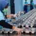 Petugas saat menyiapkan tempat makan program MBG di SPPG Pulogebang. (foto/dok)