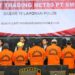 Sejumlah tersangka yang dihadirkan pada Rabu, 22 Januari 2025. (foto/dok)
