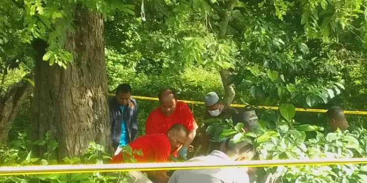 TKP anggota TNI tewas gantung diri. (foto/dok)