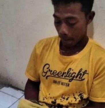 Tampang pelaku persetubuhan anak. (foto/ist)