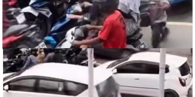 Viral Pengemis Difabel Sundut Rokok ke Pemotor di Tegal (foto/Instagram)