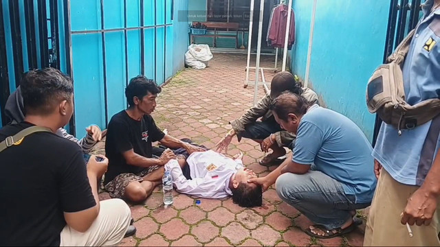 Siswa SMPN 4 Jember kesurupan massal (foto/ist)