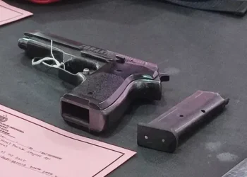 Barang Bukti Berupa Senjata api yang berhasil diamankan oleh kepolisian. (foto/ist)