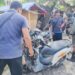 2 motor korban yang diparkir usai kecelakaan adu banteng. (foto/ist)