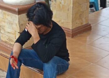 Pelaku perusakan rumah gubernur Jambi. (foto/ist)
