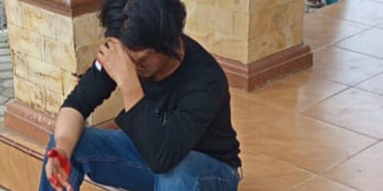 Pelaku perusakan rumah gubernur Jambi. (foto/ist)