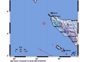 Gempa Besar M5,2 Guncang Banda Aceh, Dirasakan Sejumlah Daerah (foto/BMKG)