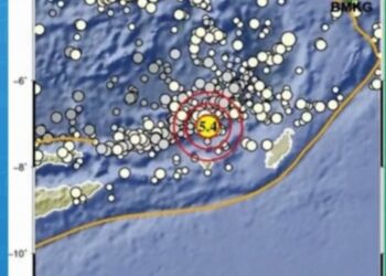 Gempa M5,4 Guncang Tanimbar Maluku Pagi Ini (foto/BMKG)