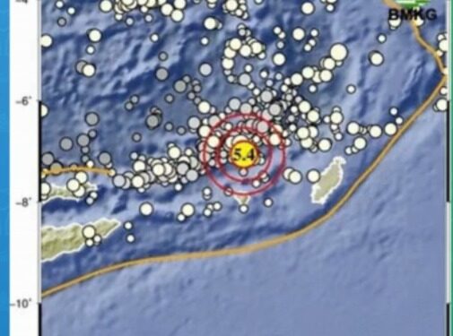 Gempa M5,4 Guncang Tanimbar Maluku Pagi Ini (foto/BMKG)