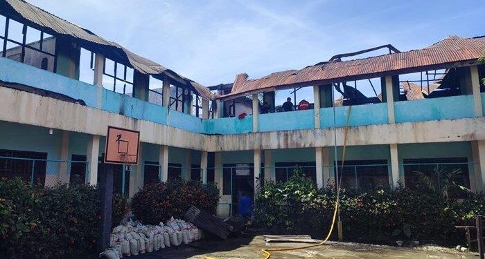 Kebakaran Landa Pondok Pesantren Al-Muhajirin di Manado (foto/ist)