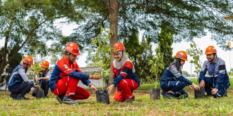 Lanjut Tanam 433 Pohon Trembesi, WSBP Terus Lakukan Pembangunan Berkelanjutan National (foto/Skema Data Indonesia)