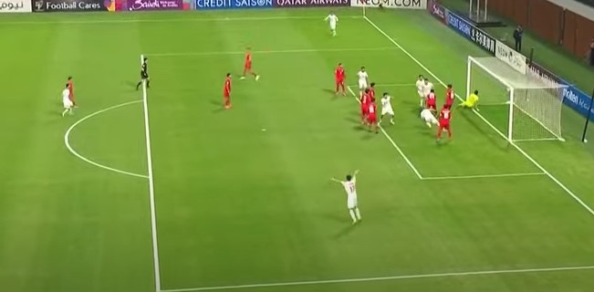 Momen gawang Timnas Indonesia U-20 kebobolan Iran pada pertandingan Kamis ini. (foto/ist)