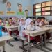 Para murid saat menjalani makan bergizi gratis. (foto/dok)