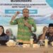 Pj. Bupati Langkat, H.M. Faisal Hasrimy, AP, M.AP, secara resmi membuka Musyawarah Perencanaan Pembangunan (Musrenbang) Kecamatan Selesai dalam rangka penyusunan Rencana Kerja Pemerintah Daerah (RKPD) Tahun 2026 di Aula Kantor Kecamatan Selesai, Kamis (13/2/2025). (foto/Diskominfo Langkat)