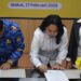 Sekretariat DPRD Kabupaten Langkat bersama Kejaksaan Negeri Langkat menandatangani perjanjian kerja sama dalam penanganan masalah hukum di bidang Perdata dan Tata Usaha Negara, Senin (17/2/2025). (foto/dok)