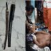 sebilah samurai panjang 85 centimeter diamankan dari seorang ODGJ yang mengamuk hingga melukai dua aparat kepolisian dan TNI di kabupaten Sragen, Senin (17/2/2025) (foto/dok)