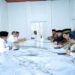 Bupati Langkat H. Syah Afandin, SH atau yang akrab dipanggil Ondim menerima audiensi pengurus Majelis Ulama Indonesia (MUI) Kabupaten Langkat di ruang kerjanya, Rabu (19/3/2025). (foto/Diskominfo Langkat)