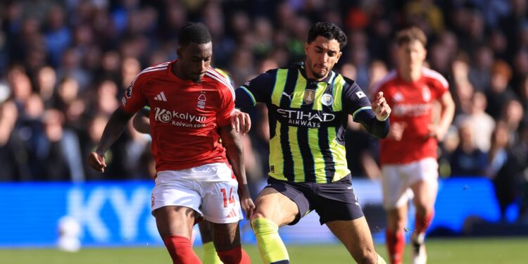 Laga Manchester City vs Nottingham Forest, Sabtu (8/3/2025) malam WIB. (foto/net)