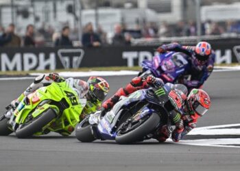 Pembalap Fabio Quartararo Gagal Finis di Sprint MotoGP Inggris 2025. (Foto/Net).