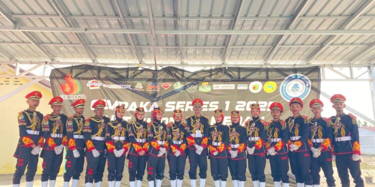 Paskibraka SMK Negeri 2 Binjai Raih Juara Umum Cerdas Muda Sumatera Utara. (Foto/Jhon).